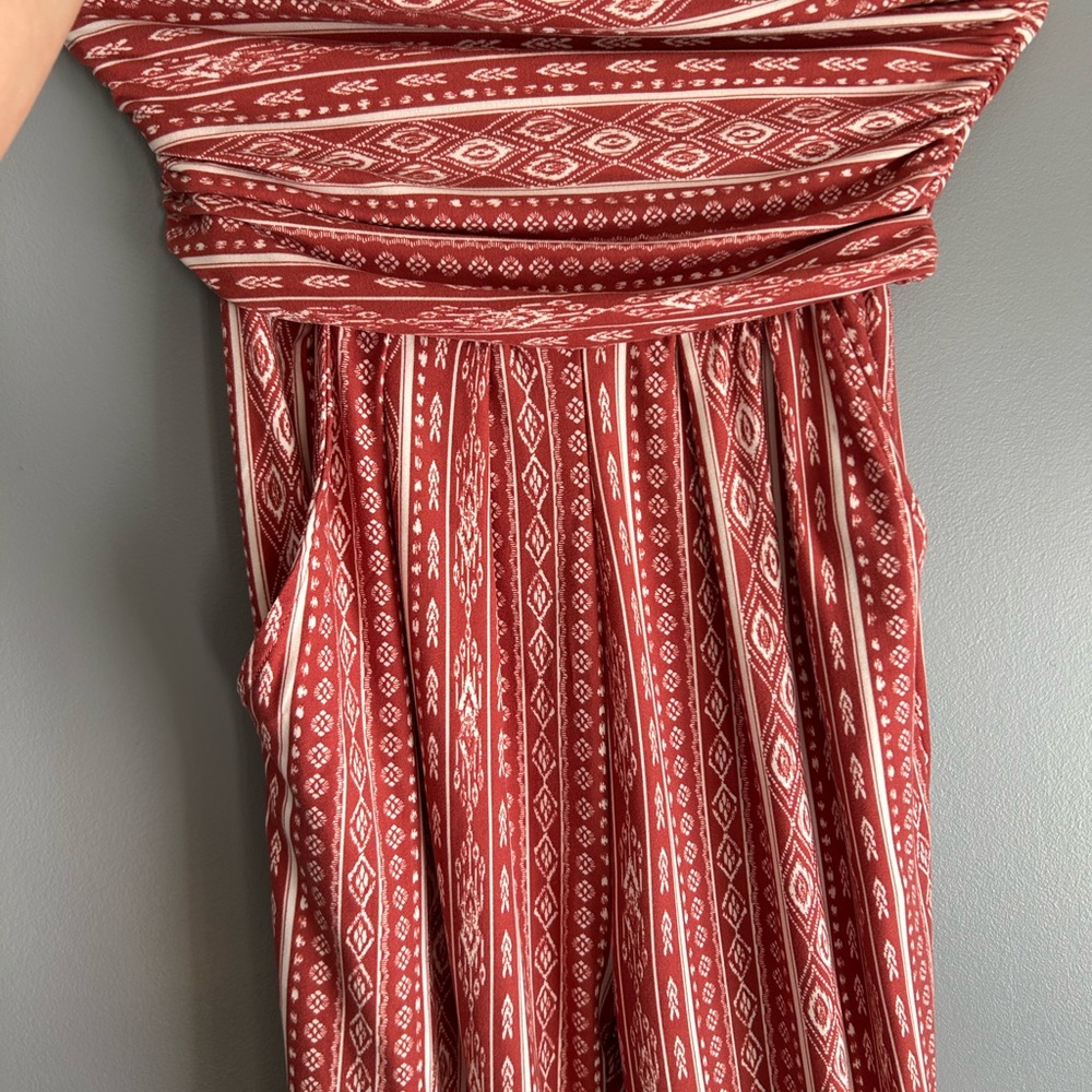 Bohemian Redish/Pinkish Patterned Romper